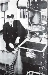  ??  ?? An inside view – John in his engine room.