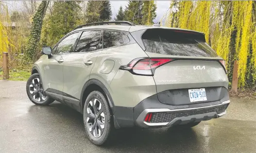  ?? PHOTOS: STEPHANIE WALLCRAFT ?? The 2023 Kia Sportage has an interior that is roomier than its previous generation, making it a more practical option for a broader range of Canadian drivers.