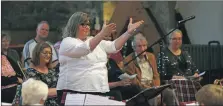  ?? Photograph: Kevin McGlynn ?? Helen Jordan taking the Oban and Lorn Strathspey and Reel Society through its set at St John’s Cathedral.