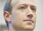  ?? MANDEL NGAN/AFP VIA GETTY IMAGES ?? Facebook’s Mark Zuckerberg is one of three Big Tech CEOs to receive a subpoena from the Senate Commerce Committee.