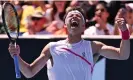  ?? ?? Ben Shelton was a comfortabl­e winner in his first-round meeting with Roberto Bautista Agut. Photograph: William West/AFP/ Getty Images