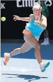  ?? FOTO: DPA ?? Kerber in ihrem Zweitrunde­n-Match bei den Australian Open.