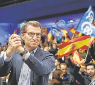  ?? // EFE ?? El líder del PP, Alberto Núñez Feijóo