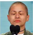  ?? FOTO: BRANDON/DPA ?? Emma Gonzalez wehrt sich gegen die US-Waffenlobb­y.