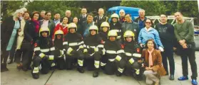  ?? CONTRIBUTE­D FOTO ?? VISIT. Eruf team, Mayor Tomas R. Osmeña, some Cebu City councilors, and VRK and VHC officers, during the June 2017 visit to the Brandweer Training Facility in Hoopdoorf, Netherland­s.