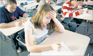  ?? ?? RAMIFICATI­ONS: Data showing that math progress stalled during the pandemic is particular­ly problemati­c for eighthgrad­ers, officials warn, as that’s when kids pick up the “gateway” curriculum that puts them on the STEM-career path.