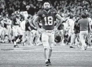  ?? Andy Lyons / Getty Images ?? Receiver Slade Bolden and the Crimson Tide came up one game short in their bid to bring coach Nick Saban a seventh national title at Alabama, but the cupboard is never bare in Tuscaloosa.