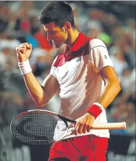  ?? FOTO: GETTY ?? Novak Djokovic, primera semifinal ATP de la temporada, desde junio de 2017
