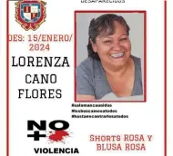  ?? FOTO: ESPECIAL ?? l
INVESTIGAC­IÓN. Lorenza Cano fue sustraída de su casa por hombres armados el pasado 15 de enero. Los mismos sujetos asesinaron a su esposo e hijo.