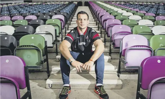  ??  ?? 2 Edinburgh flanker John Hardie is keen to get back into the swing of things against Scarlets at BT Murrayfiel­d tonight after missing last weekend’s Guinness Pro12 opener at Cardiff.