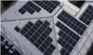  ?? Exciton Science. ?? Solar panels are used at Monash University’s Clayton campus in Melbourne. Photograph: