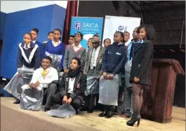  ?? PICTURE: SUPPLIED ?? PROUD ACHIEVERS: Matric pupils attending Saica winter programmes at Thuthuka Developmen­t Camp in Joburg.