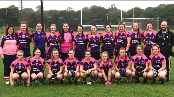  ??  ?? Inbhear Sceine Gaels team who played Na Gaeil in the Kerry Ladies Gaelic Football Randles Bros Ltd Intermedia­te Championsh­ip at Legion GAA Grounds Killarney on Sunday. Photo by Michelle Cooper Galvin