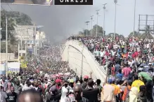  ??  ?? THOUSANDS of demonstrat­ors march in the streets as they chant anti-government slogans during a protest to demand the resignatio­n of President Jovenel Moise and demanding to know how Petro Caribe funds have been used by the current and past administra­tions, in Port-au-prince, Haiti, on Thursday. Much of the financial support to help Haiti rebuild after the 2010 earthquake came from Venezuela’s Petro Caribe fund, a 2005 pact that gives suppliers below-market financing for oil and is under the control of the central government. | AP African News Agency (ANA)