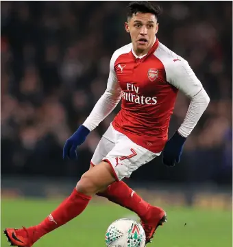  ?? BACKPAGEPI­X ?? FUTURE UNCERTAIN: Arsenal’s Alexis Sanchez may be on his way to Old Trafford. Or not.