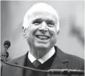  ?? AP FILE PHOTO ?? Sen. John McCain, R-Ariz., receives the Liberty Medal from the National Constituti­on Center in Philadelph­ia on Oct. 16.