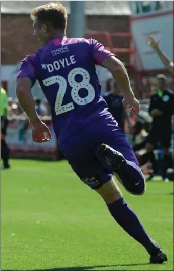  ??  ?? Eoin Doyle’s goals helped Swindon Town to League Two success.