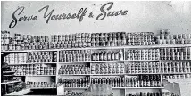  ??  ?? Before the 1950s, store staff in New Zealand would collect the food items on a shopper’s list.