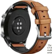  ??  ?? The Watch GT features multiple sensors and magnetic charging port.