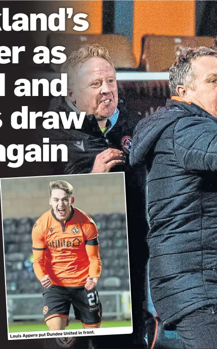  ??  ?? Louis Appere put
Dundee United in front.