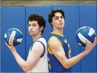  ?? Contribute­d photo ?? Brookfield volleyball seniors Will Fox, left, and Jackson Sharpe.