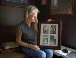  ?? ?? Blanchard with photos of her daughter, Kaylen.