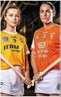  ?? ?? ONE STEP TO GO: Antrim’s Emma Laverty with Michelle McArdle