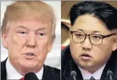  ??  ?? Donald Trump and Kim Jong-un.
