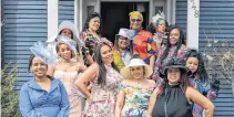  ?? JAMES STOVER ?? Blk Women in Excellence alum recently visited Annapolis Royal for high tea at the Carlisle House Inn and Tea House. On Saturday, they’ll be back in town at Kentville Centre Square for a pop-up market event from noon to 6 p.m. (Rows of three, from bottom left), Fantanesh Attomsa, Nelina Johnson, Terra Smith, Shontaya Williams, Tia Upshaw, Twyla Downey, Kyla Derry, Bernadette Hamilton-Reid, Erica Campbell, Holly Adams, Garnet Reid and Jalana Morton.