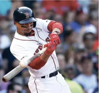  ?? /AP ?? Mookie Betts ganó el premio al Jugador Más Valioso en el 2018 con Boston.