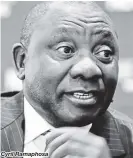  ??  ?? Cyril Ramaphosa