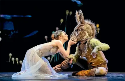  ??  ?? Tonia Looker, as Titania in A Midsummer Night’s Dream, is heading to Queensland and Harry Skinner, as Bottom, has not been contracted for 2018.