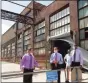  ?? Hearst Connecticu­t Media file photo ?? Lawmakers at the Ansonia Copper and Brass factory in Ansonia.