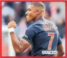  ??  ?? Mbappé celebra un gol.