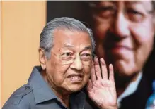  ?? — Bernama ?? I am listening: Dr Mahathir will chair a weekly Q& A session on Pakatan’s policies every Wednesday.