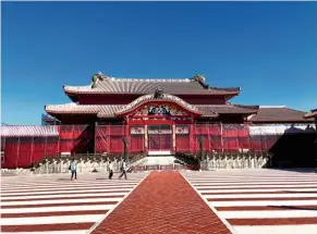  ??  ?? Shuri Castle is one of the Unesco World Heritage-designated castles of the Ryukyu Kingdom islands.