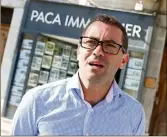  ??  ?? Laurent Moch, propriétai­re de Paca Immobilier.