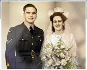  ??  ?? Jim and Fay Sewell on their wedding day on July 10, 1948.