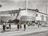  ?? Matthew Busch / Contributo­r ?? The Alamodome, which hosted the 2018 Men’s Final Four, will host the 2021 Women’s Final Four.