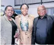  ?? ?? PHELISA Mangcu (CEO of South Coast Tourism and Investment Enterprise), Mpumi Mpofu (CEO of Airports Company South Africa) and Khetha Zulu (Ray Nkonyeni Municipali­ty acting municipal manager).