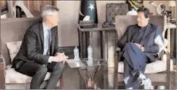  ?? -APP ?? Holger Knaack, President Rotary Internatio­nal called on Prime Minister Imran Khan.