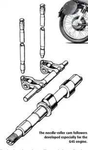  ??  ?? The needle-roller cam followers developed especially for theG45 engine.