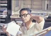  ?? SANTOSH BASAK/ GETTY IMAGES ?? Satyajit Ray at home in Calcutta on April 10, 1982.