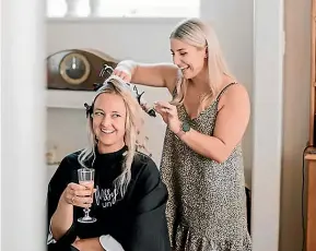  ??  ?? Messy Bun owner Sherrie Moleta admits she was a complete business novice when she returned to hairdressi­ng after losing her job as a flight attendant, and the NZ Made Facebook page helped up her social media profile.