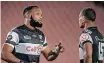  ?? BackpagePi­x ?? ONLY Lukhanyo Am’s Sharks team managed to reach their targets for both groups of black players last season.
| CHRISTIAAN KOTZE