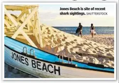  ?? SHUTTERSTO­CK ?? Jones Beach is site of recent shark sightings.