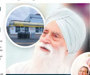  ??  ?? Harbans Singh Kular and one of the stores he opened