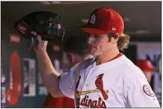  ?? AP/JEFF ROBERSON ?? St. Louis Cardinals starting pitcher Miles Mikolas once ate a live lizard as a dare from one of his teammates in the Arizona Fall League.