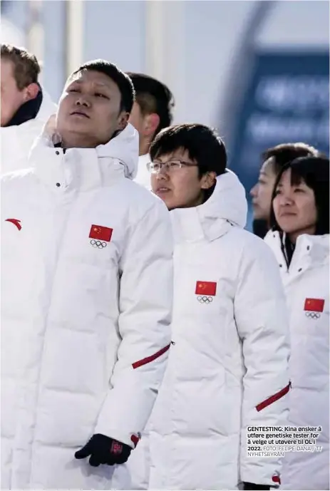  ?? FOTO: FELIPE DANA / TT NYHETSBYRÅ­N ?? GENTESTING: Kina ønsker å utføre genetiske tester for å velge ut utøvere til OL i 2022.