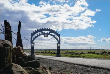  ?? PHOTOS BY DAN REIDEL — ENTERPRISE-RECORD ?? Storm clouds move over the Steve G. Harrison Memorial Bike Trail in Chico on Tuesday.